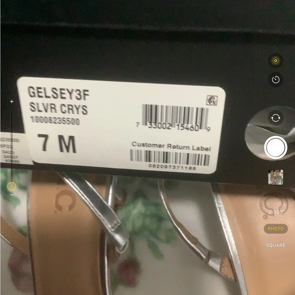 INC International Concepts Women's Glittering Gelsey Silver Heels - Picture 2 of 6